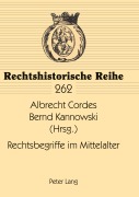 Cover-Bild zum Titel 'Rechtsbegriffe im Mittelalter' von ''