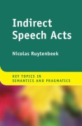 Cover-Bild zum Titel 'Indirect Speech Acts' von 'Nicolas Ruytenbeek'