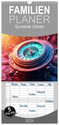 Familienplaner 2026 - Surreale Uhren mit 5 Spalten (Wandkalender, 21 x 45 cm) CALVENDO - Cathrin Illgen