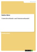 Cover-Bild zum Titel 'Umweltverbände und Emissionshandel' von 'Nadine Lo Vecchio'
