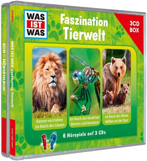 WAS IST WAS 3-CD-Hörspielbox Faszination Tierwelt - Matthias Falk, Kurt Haderer, Manfred Baur, Sebastian Haßler, Günther Illi