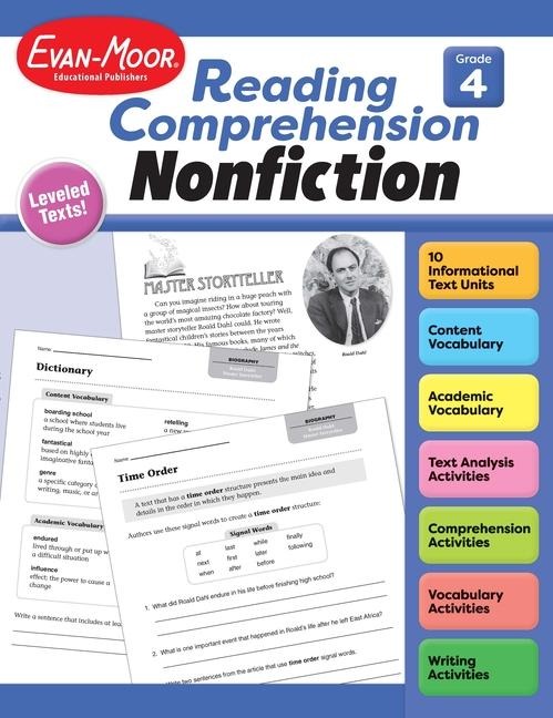 Reading Comprehension: Nonfiction, Grade 4 Teacher Resource - Evan-Moor Educational Publishers