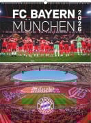 Cover-Bild zum Titel 'N NEUMANNVERLAGE - FC Bayern München 2026 Posterkalender, 48x64cm, Fußball-Kalender mit Motiven der Stars, Fan-Kalender mit Fußball-Highlights, Spiralbindung und internationales Kalendarium' von ''