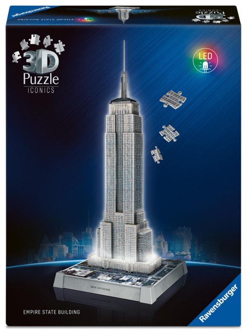 3D Puzzle Iconics: Empire State Building - mit Licht - 