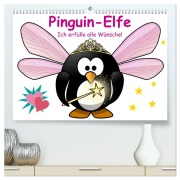 Cover-Bild zum Titel 'Pinguin-Elfe (hochwertiger Premium Wandkalender 2026 DIN A2 quer), Kunstdruck in Hochglanz' von 'Elisabeth Stanzer'