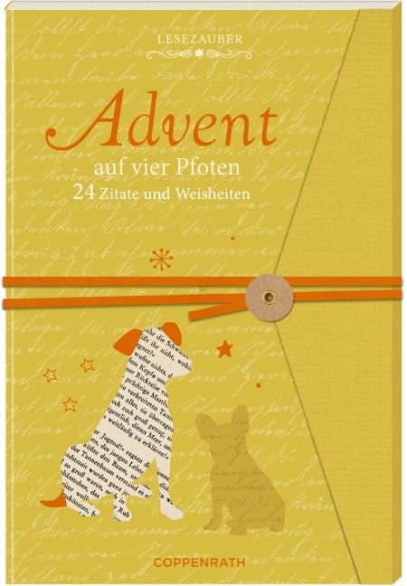 Briefbuch Advent auf vier Pfoten - 24 Zitate und Weisheiten - 