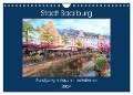 Stadt Saarburg - Rundgang in Aquarell Illustrationen (Wandkalender 2024 DIN A4 quer), CALVENDO Monatskalender - Anja Frost