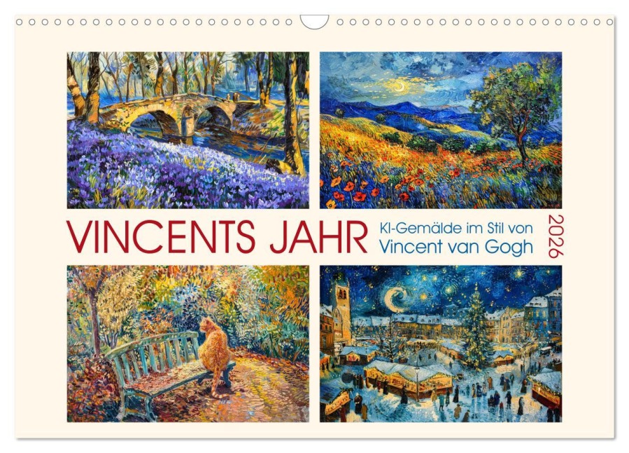 Vincents Jahr (Wandkalender 2026 DIN A3 quer), CALVENDO Monatskalender - Sabine Löwer
