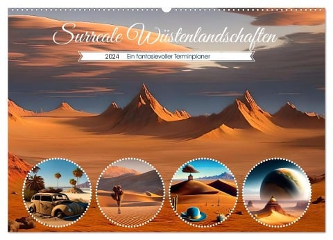Surreale Wüstenlandschaften (Wandkalender 2024 DIN A2 quer), CALVENDO Monatskalender - Ursula Di Chito