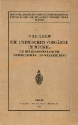 Cover-Bild zum Titel 'Die chemischen Vorgänge im Muskel und ihr Zusammenhang mit Arbeitsleistung und Wärmebildung' von 'Otto Meyerhof'