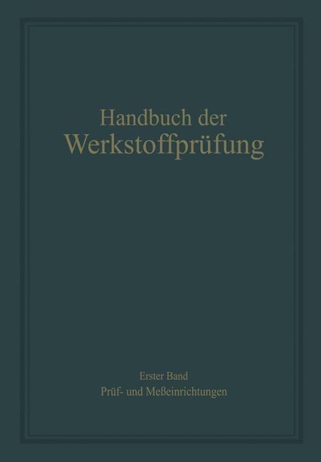 Prüf- und Meßeinrichtungen - Rudolf Berthold, Anton Eichinger, Erich Siebel