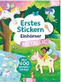 Cover-Bild zum Titel 'Erstes Stickern Metallic - Einhörner' von ''