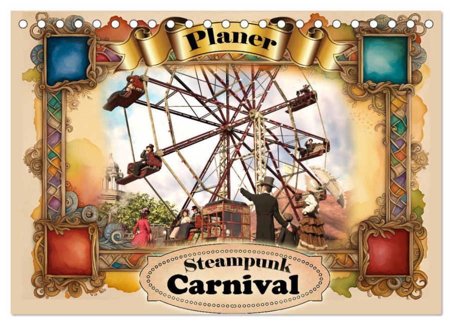 Steampunk Carnival (Tischkalender 2026 DIN A5 quer), CALVENDO Monatskalender - Karsten Schröder