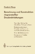 Cover-Bild zum Titel 'Berechnung und Konstruktion ringversteifter Druckrohrleitungen' von 'Friedrich Mang'