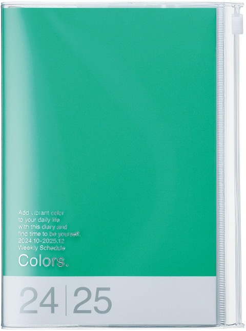 MARK'S 2024/2025 Taschenkalender B6 vertikal, Colors // Green - 