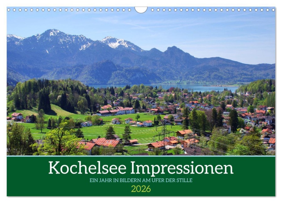 Kochelsee Impressionen - Ein Jahr in Bildern am Ufer der Stille (Wandkalender 2026 DIN A3 quer), CALVENDO Monatskalender - Michaela Schimmack