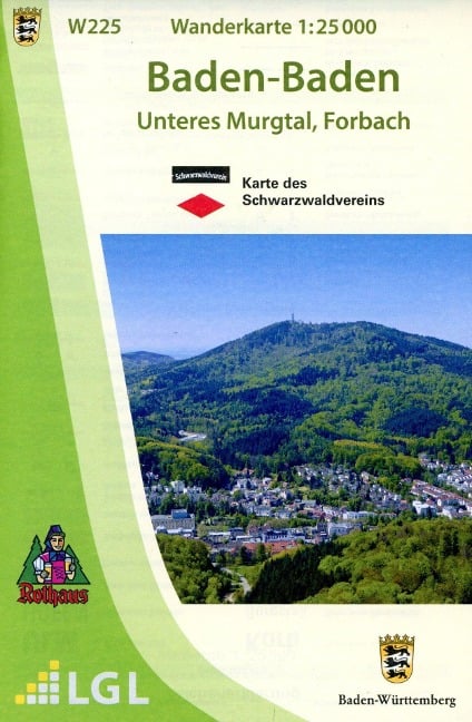 W225 Wanderkarte 1.25 000 Baden-Baden - 