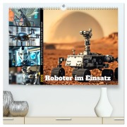 Cover-Bild zum Titel 'Roboter im Einsatz - Digitale Vernetzung und die Zukunft der Arbeit (hochwertiger Premium Wandkalender 2026 DIN A2 quer), Kunstdruck in Hochglanz' von 'Claudia Schimmack'
