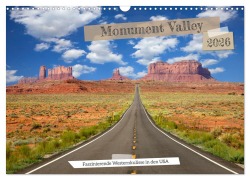 Cover-Bild zum Titel 'Monument Valley - Faszinierende Westernkulisse in den USA (Wandkalender 2026 DIN A3 quer), CALVENDO Monatskalender' von 'Gerhard Bittner'