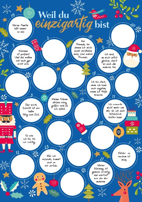 Weil du einzigartig bist - Der Rubbel-Adventskalender für Jungs - Sybille Beck