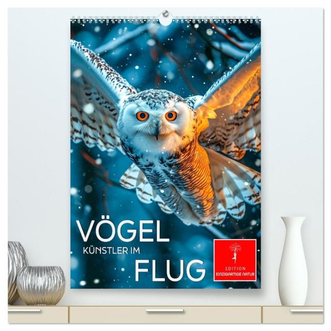 Vögel - Künstler im Flug (hochwertiger Premium Wandkalender 2026 DIN A2 hoch), Kunstdruck in Hochglanz - Peter Roder
