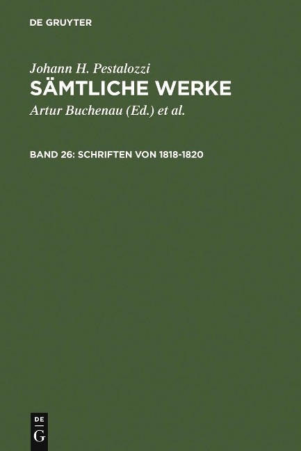 Schriften von 1818-1820 - 