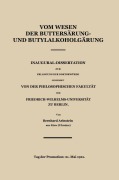 Cover-Bild zum Titel 'Vom Wesen der Buttersäure- und Butylalkoholgärung' von 'Bernhard Arinstein'