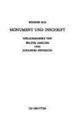 Monument und Inschrift - Werner Eck