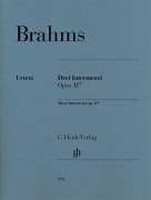 Cover-Bild zum Titel 'Drei Intermezzi op. 117' von 'Johannes Brahms'