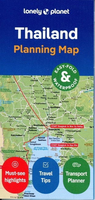 Lonely Planet Thailand Planning Map - 