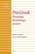 Cover-Bild zum Titel 'Pre-Greek' von 'Robert Beekes'