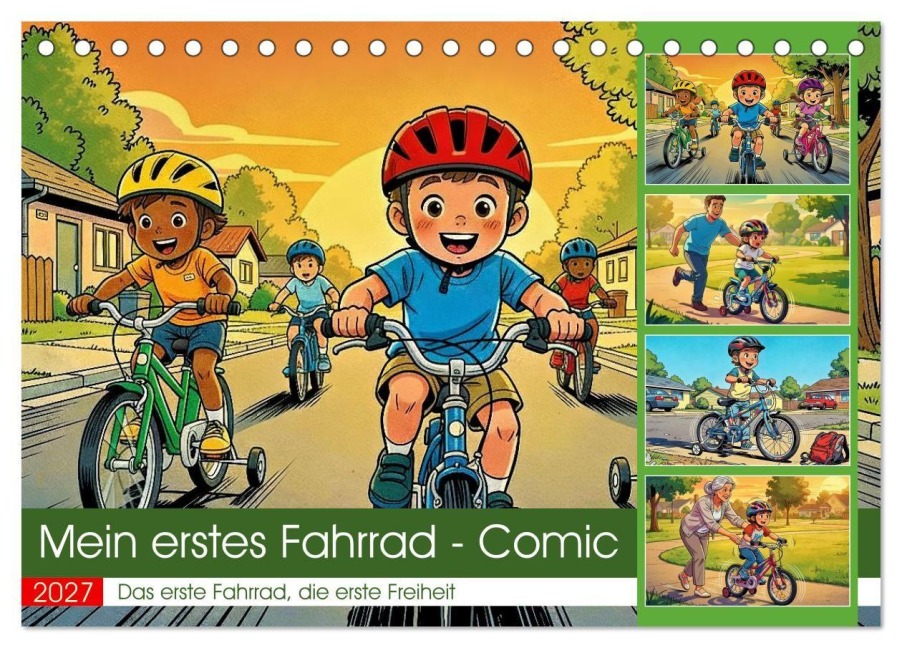 Mein erstes Fahrrad - Comic (Tischkalender 2027 DIN A5 quer), CALVENDO Monatskalender - Torsten Irmer