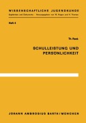 Cover-Bild zum Titel 'Schulleistung und Persönlichkeit' von 'T. Rank'
