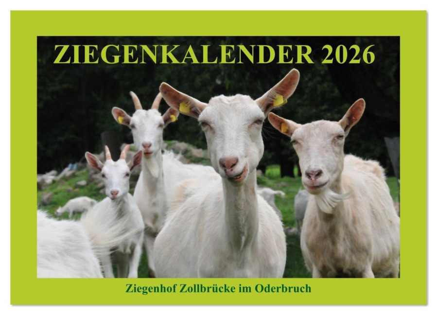 Ziegenkalender 2026 (Wandkalender 2026 DIN A3 quer), CALVENDO Monatskalender - Antje und Dietmar Püpke