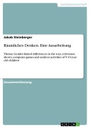 Cover-Bild zum Titel 'Räumliches Denken. Eine Ausarbeitung' von 'Jakob Steinberger'