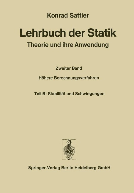Stabilität und Schwingungen - Konrad Sattler