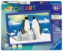 Cover-Bild zum Titel 'CreArt, Malen nach Zahlen Kinder - Pinguin-Familie' von ''