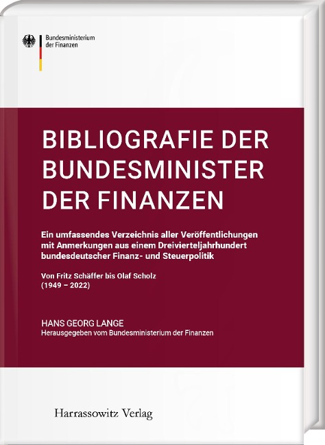 Bibliografie der Bundesminister der Finanzen - Hans-Georg Lange