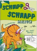 Cover-Bild zum Titel 'Schnipp Schnapp Malbuch. Dinosaurier. Was steckt dahinter?' von ''
