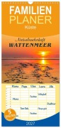 Cover-Bild zum Titel 'Familienplaner 2027 - Naturlandschaft WATTENMEER mit 5 Spalten (Wandkalender, 21 x 45 cm) CALVENDO' von 'Andrea Dreegmeyer'