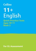 Cover-Bild zum Titel '11+ English Quick Practice Tests Age 10-11 (Year 6) Book 3' von 'Collins 11'