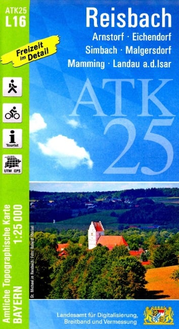 ATK25-L16 Reisbach (Amtliche Topographische Karte 1:25000) - 