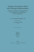 Cover-Bild zum Titel 'Absolute thermische Daten und Gleichgewichtskonstante' von 'Heinrich Pitsch, Rudolf Doczekal'