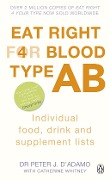 Cover-Bild zum Titel 'Eat Right for Blood Type AB' von 'Peter J. D'Adamo'