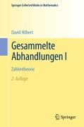 Cover-Bild zum Titel 'Gesammelte Abhandlungen I' von 'David Hilbert'