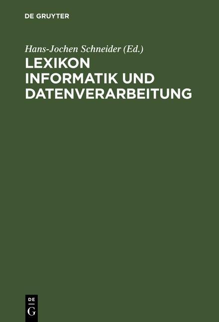 Lexikon Informatik und Datenverarbeitung - 