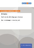 Cover-Bild zum Titel 'Reform des Kündigungsschutzes' von 'M. Sydow'