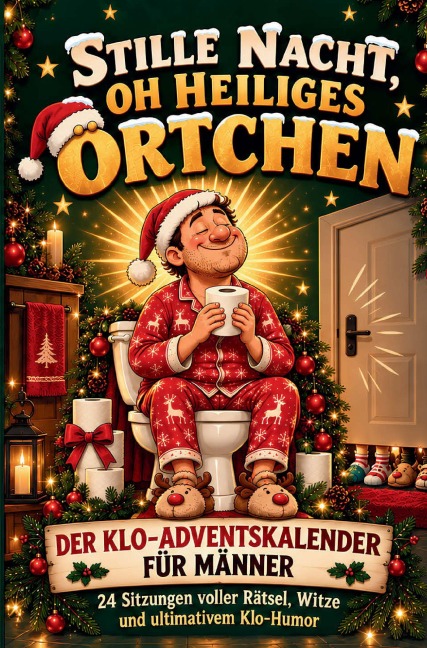 Stille Nacht, oh heiliges Örtchen: Der Klo-Adventskalender für Männer mit 24 Sitzungen voller Rätsel, Witzen und ultimativem Klo-Humor - Theo Thron