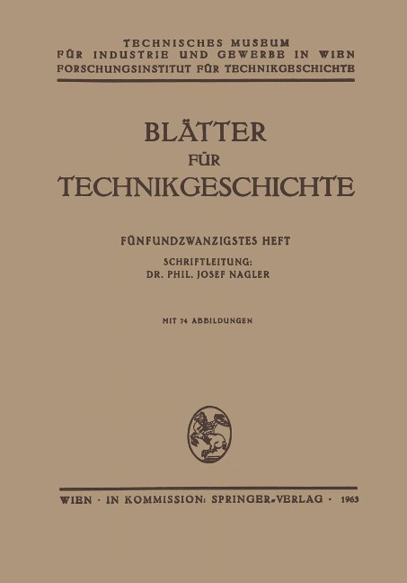 Blätter für Technikgeschichte - Josef Nagler