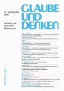 Cover-Bild zum Titel 'Glaube und Denken' von ''